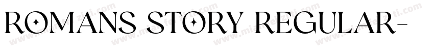 Romans Story Regular字体转换